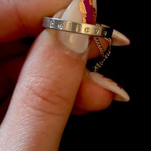 Sterling silver necklace “believe”